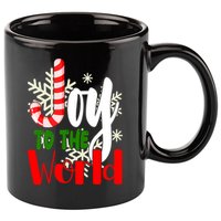 Joy To The World Christmas Festive 11oz C Handle Ceramic Mug