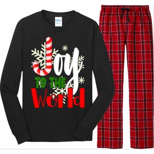 Joy To The World Christmas Festive Long Sleeve Pajama Set