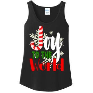 Joy To The World Christmas Festive Ladies Essential Tank