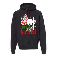 Joy To The World Christmas Festive Premium Hoodie