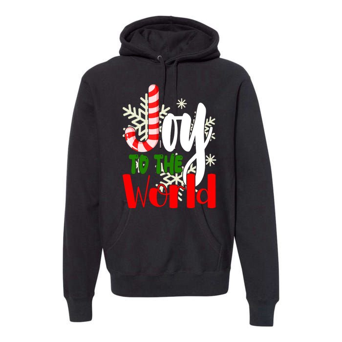 Joy To The World Christmas Festive Premium Hoodie