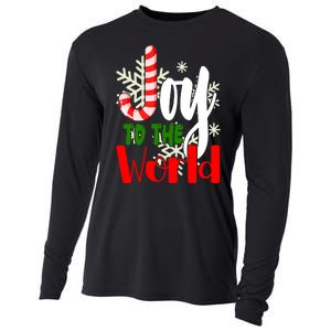 Joy To The World Christmas Festive Cooling Performance Long Sleeve Crew