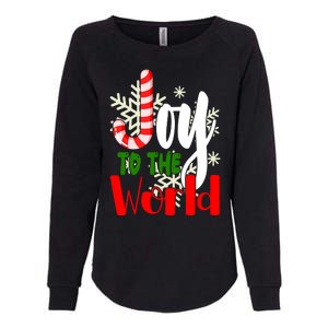 Joy To The World Christmas Festive Womens California Wash Sweatshirt