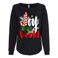 Joy To The World Christmas Festive Womens California Wash Sweatshirt