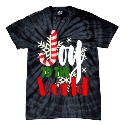 Joy To The World Christmas Festive Tie-Dye T-Shirt