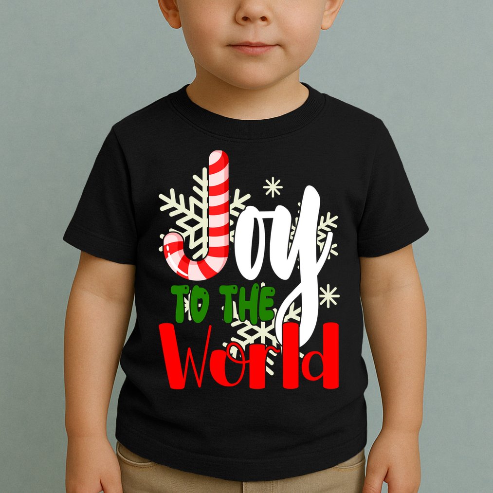 Joy To The World Christmas Festive Toddler T-Shirt