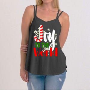 Joy To The World Christmas Festive Women's Strappy Tank