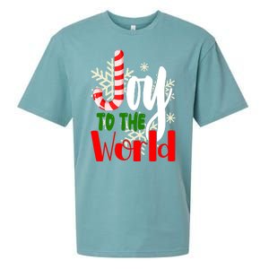 Joy To The World Christmas Festive Sueded Cloud Jersey T-Shirt