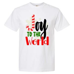 Joy To The World Christmas Festive Garment-Dyed Heavyweight T-Shirt