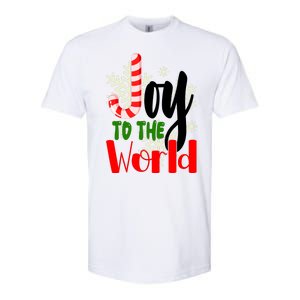 Joy To The World Christmas Festive Softstyle CVC T-Shirt