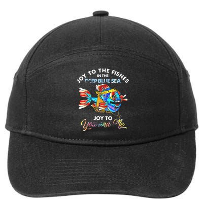 Joy To The Fishes In The Deep Blue Sea Joy To You And Me 7-Panel Snapback Hat