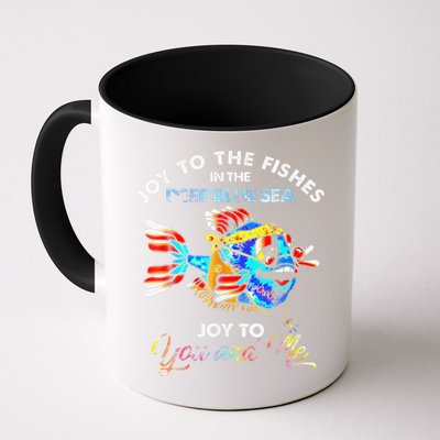 Joy To The Fishes In The Deep Blue Sea Joy To You And Me Mug