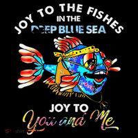 Joy To The Fishes In The Deep Blue Sea Joy To You And Me Mesh Reversible Basketball Jersey Tank