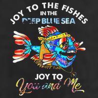 Joy To The Fishes In The Deep Blue Sea Joy To You And Me 25L Jumbo Tote