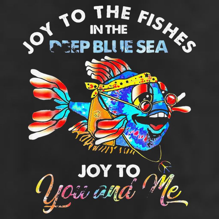 Joy To The Fishes In The Deep Blue Sea Joy To You And Me 25L Jumbo Tote