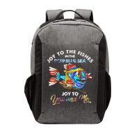Joy To The Fishes In The Deep Blue Sea Joy To You And Me Vector Backpack
