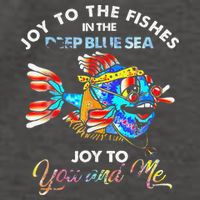 Joy To The Fishes In The Deep Blue Sea Joy To You And Me Vector Backpack