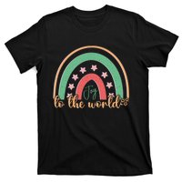 Joy To The World Rainbow Graphic T-Shirt