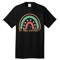 Joy To The World Rainbow Graphic Tall T-Shirt