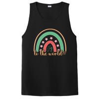 Joy To The World Rainbow Graphic PosiCharge Competitor Tank