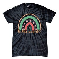 Joy To The World Rainbow Graphic Tie-Dye T-Shirt