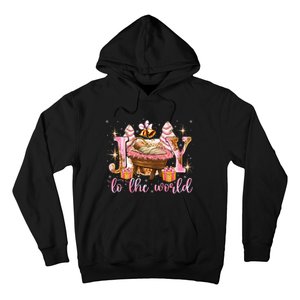 Joy To The World Christmas Tree Cakes Debbie Nativity Scene Hoodie