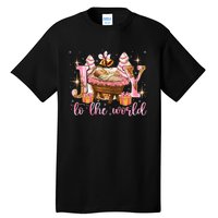 Joy To The World Christmas Tree Cakes Debbie Nativity Scene Tall T-Shirt