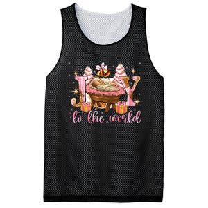 Joy To The World Christmas Tree Cakes Debbie Nativity Scene Mesh Reversible Basketball Jersey Tank