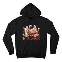 Joy To The World Christmas Tree Cakes Debbie Nativity Scene Tall Hoodie