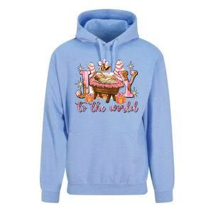 Joy To The World Christmas Tree Cakes Debbie Nativity Scene Unisex Surf Hoodie