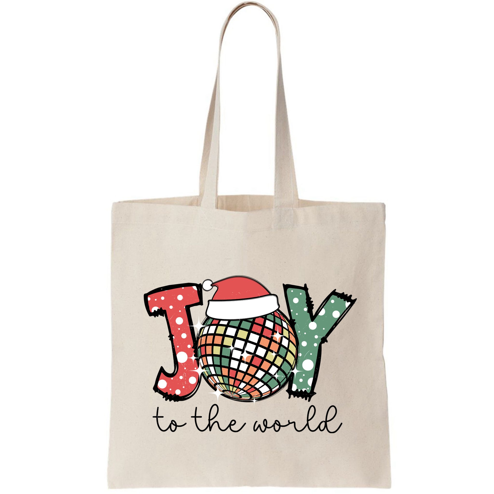 Joy To The World Disco Christmas Holiday Bag