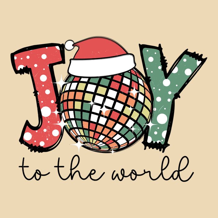 Joy To The World Disco Christmas Holiday Zip Tote Bag