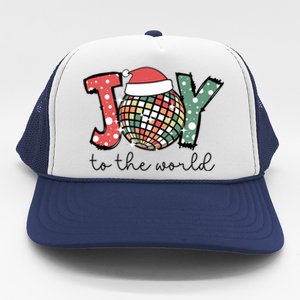 Joy To The World Disco Christmas Holiday Trucker Hat