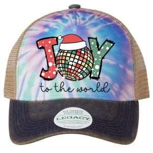 Joy To The World Disco Christmas Holiday Legacy Tie Dye Trucker Hat