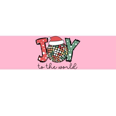 Joy To The World Disco Christmas Holiday Bumper Sticker