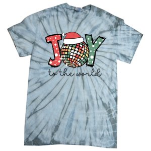 Joy To The World Disco Christmas Holiday Tie-Dye T-Shirt