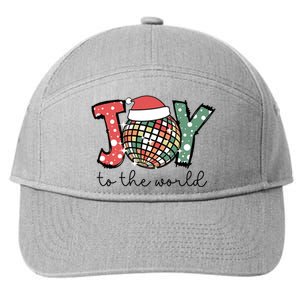 Joy To The World Disco Christmas Holiday 7-Panel Snapback Hat