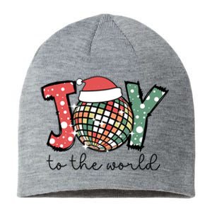 Joy To The World Disco Christmas Holiday Sustainable Beanie