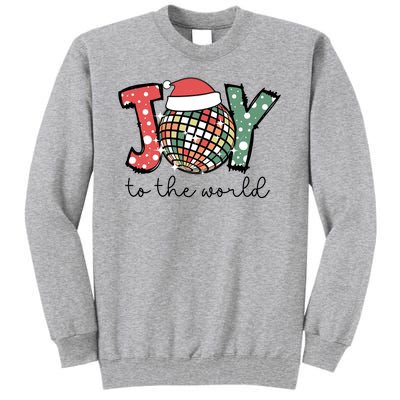 Joy To The World Disco Christmas Holiday Tall Sweatshirt