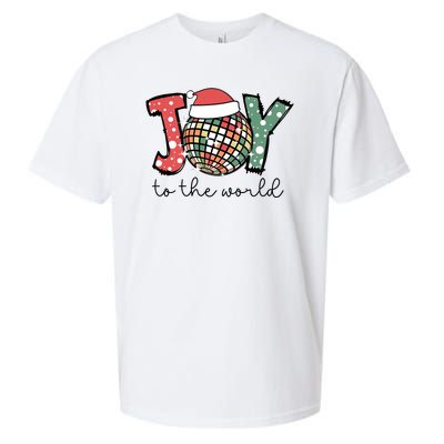 Joy To The World Disco Christmas Holiday Sueded Cloud Jersey T-Shirt