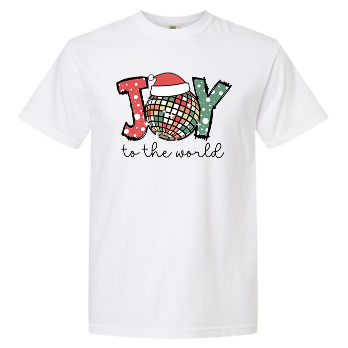 Joy To The World Disco Christmas Holiday Garment-Dyed Heavyweight T-Shirt