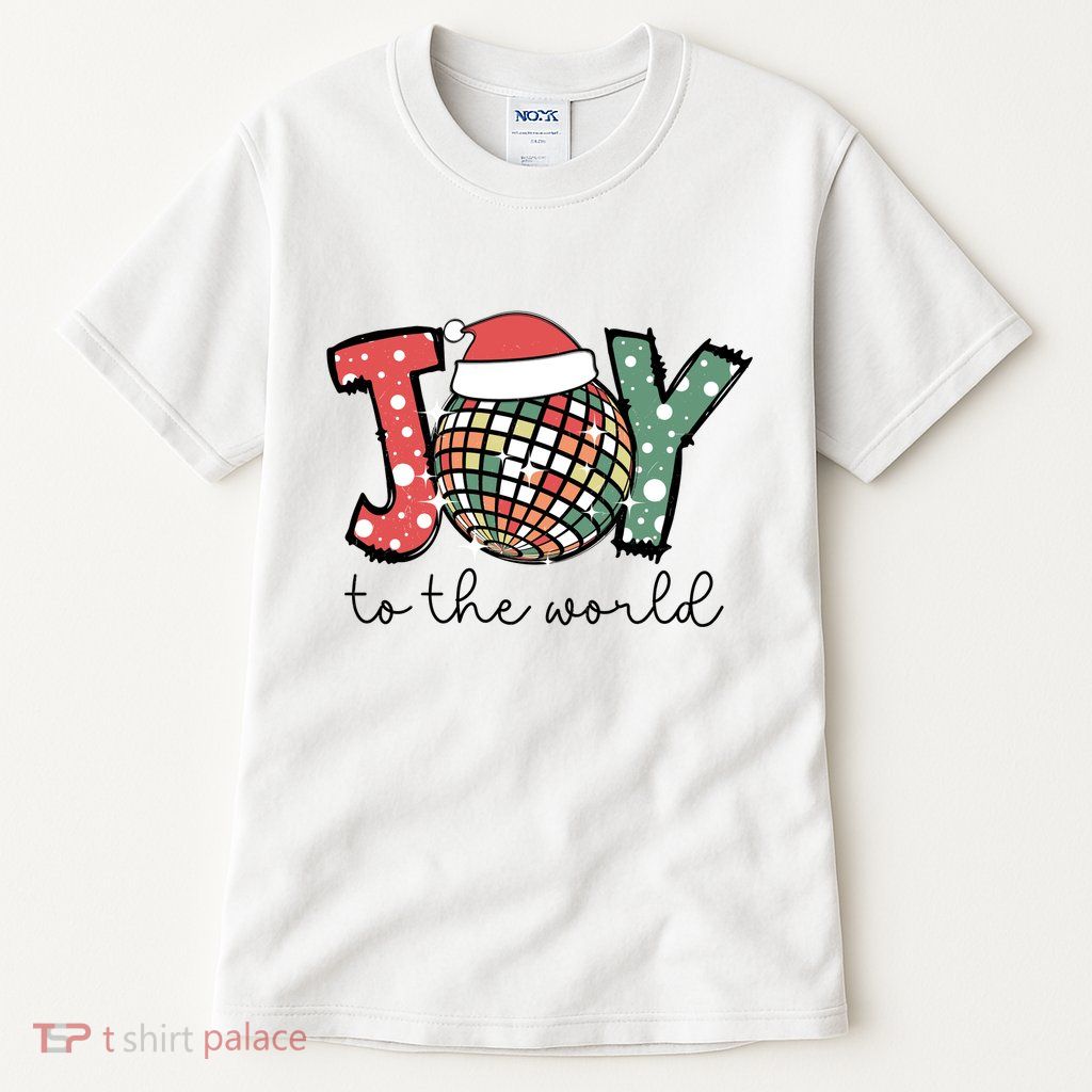 Joy To The World Disco Christmas Holiday Tall T-Shirt