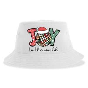 Joy To The World Disco Christmas Holiday Sustainable Bucket Hat