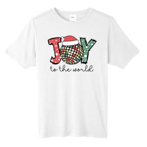 Joy To The World Disco Christmas Holiday Tall Fusion ChromaSoft Performance T-Shirt