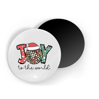 Joy To The World Disco Christmas Holiday Magnet