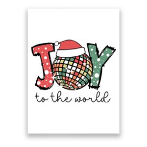 Joy To The World Disco Christmas Holiday Poster