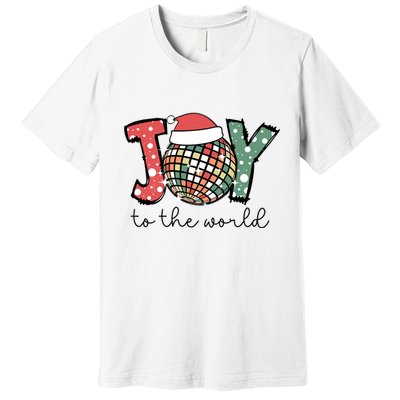 Joy To The World Disco Christmas Holiday Premium T-Shirt