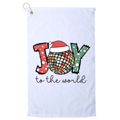 Joy To The World Disco Christmas Holiday Golf Towel