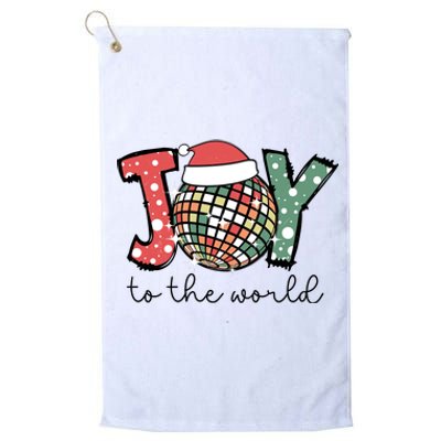 Joy To The World Disco Christmas Holiday Platinum Collection Golf Towel