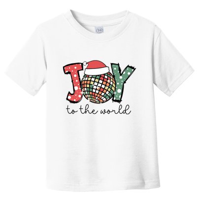 Joy To The World Disco Christmas Holiday Toddler T-Shirt